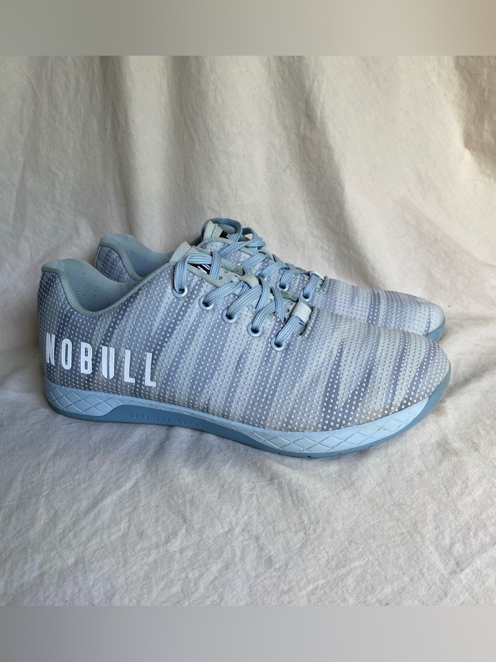 Nobull Unisex Ice Burst Blue  Lace Up Trainer Athletic Shoes Size M9.5/ W11